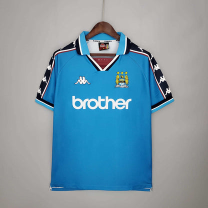 Camisa Manchester City Retrô 1997/1998 Azul - | Futmantos