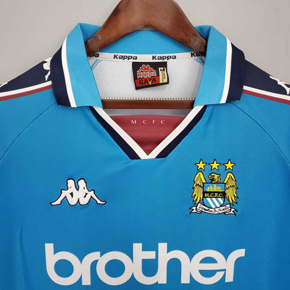 Camisa Manchester City Retrô 1997/1998 Azul - | Futmantos
