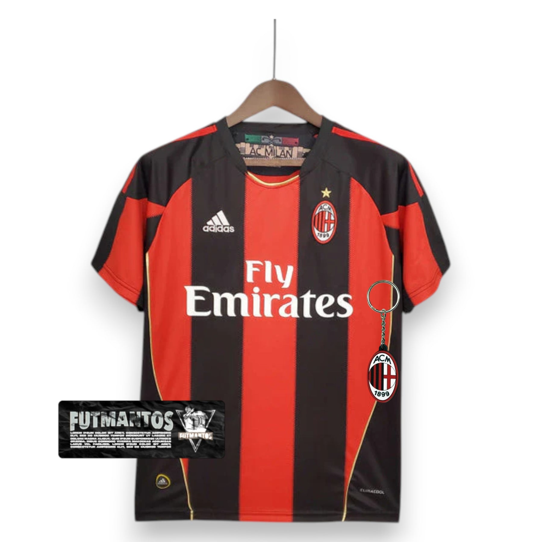 Camisa Milan Retrô 2010/2011 Vermelha e Preta - Adidas | Futmantos
