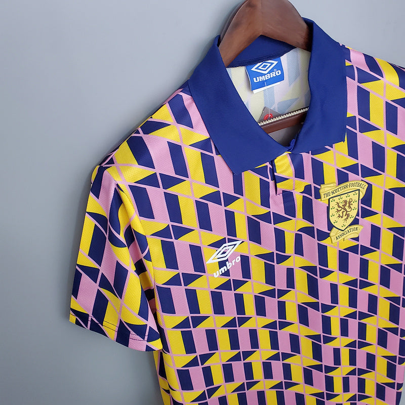 Camisa Escócia Retrô 1988/1989 Amarela - | Futmantos