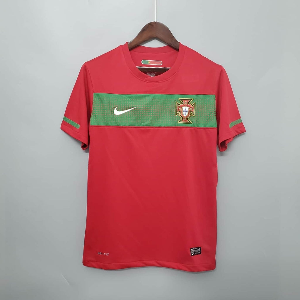 Camisa Portugal Retrô 2010 Vermelha e Verde - | Futmantos