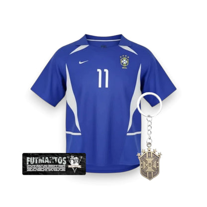 Camisa Brasil 2002 - Ronaldinho #11 | FutMantos