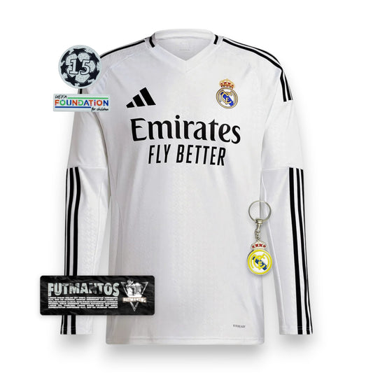 Camisa Real Madrid 24/25 - Manga longa | Futmantos