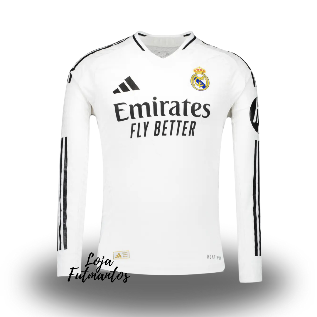 Camisa Real Madrid 24/25 - Manga longa | Futmantos