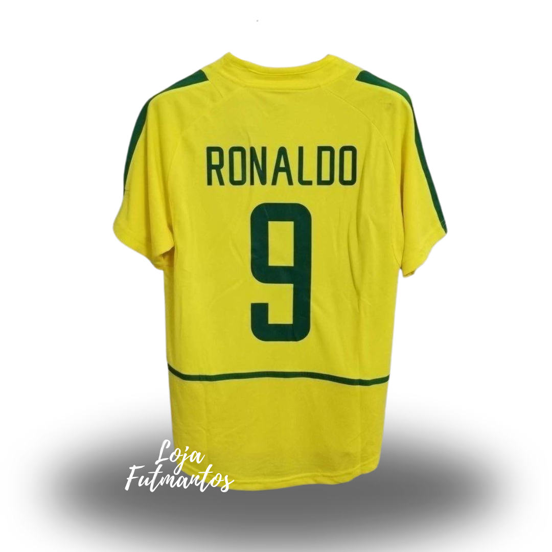 Camisa Brasil 2002 - Ronaldo #9 | Futmantos