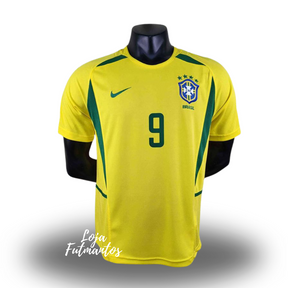 Camisa Brasil 2002 - Ronaldo #9 | Futmantos