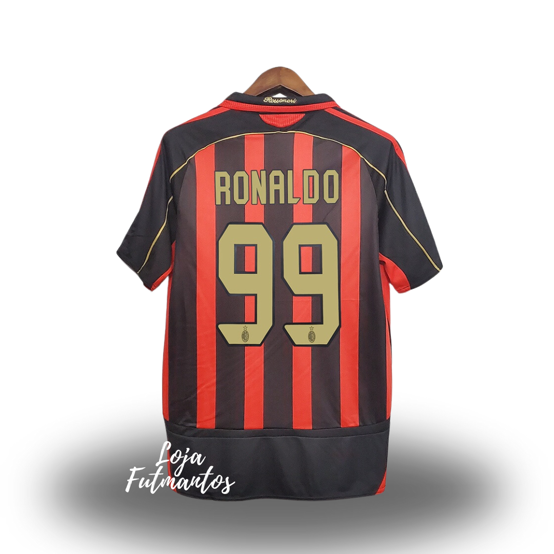 Camisa Retrô Milan 2006/2007 - Ronaldo #99 | Futmantos