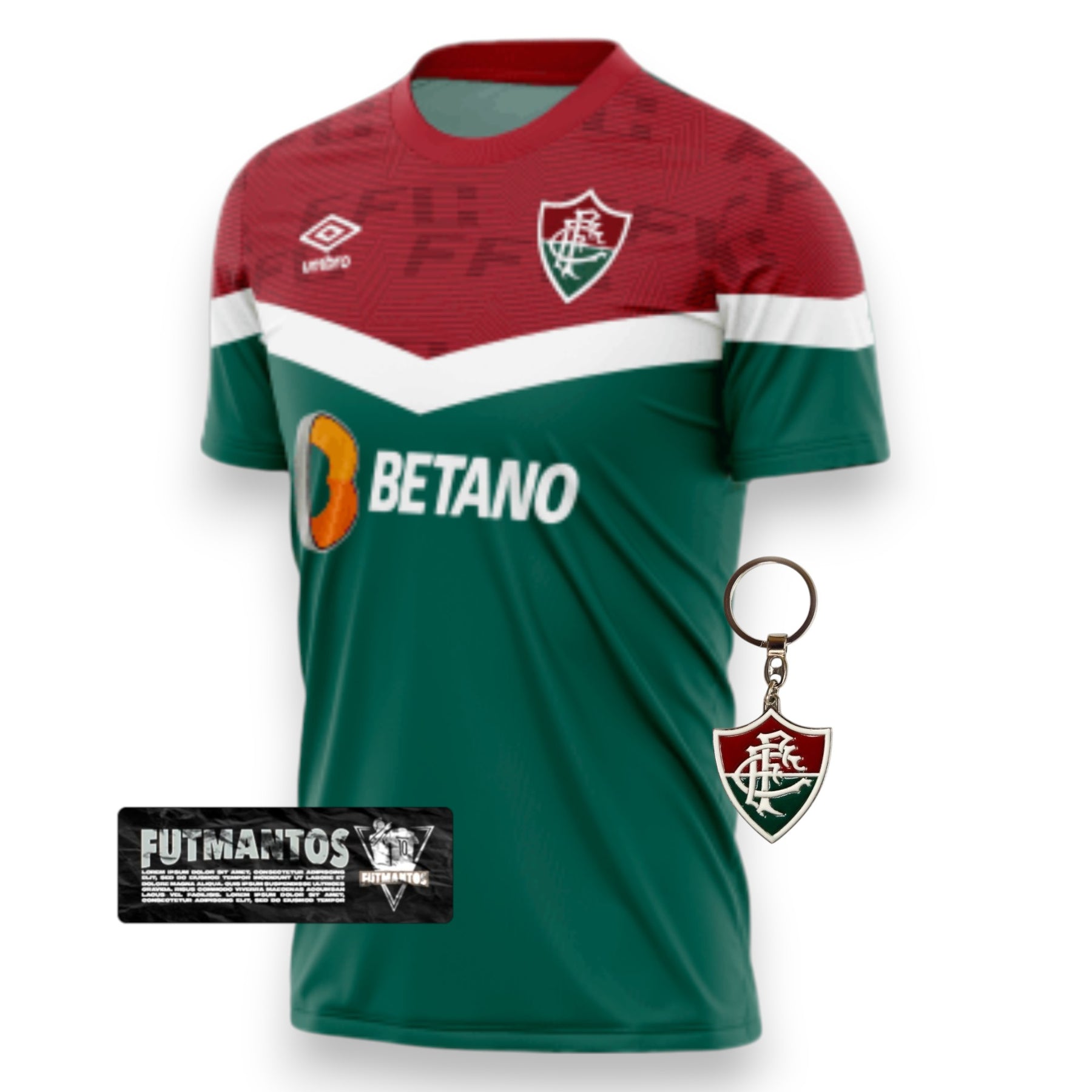 Camisa Fluminense 23/24 Umbro - Bordô e Verde | Futmantos