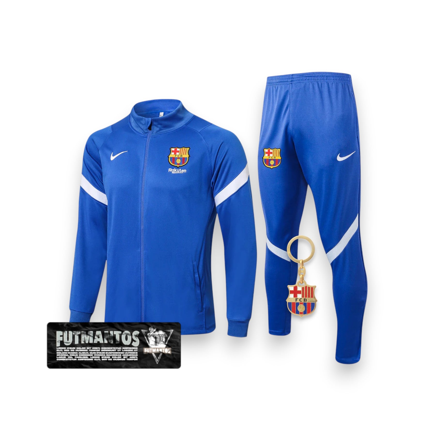 Conjunto Barcelona 2122 Azul Claro - - Com Fecho