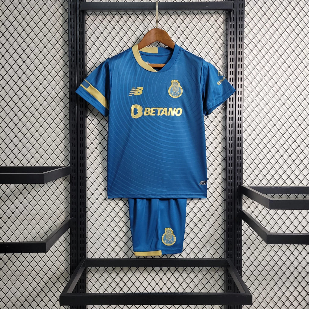 Kit Infantil FC Porto 23/24 New Balance - Azul | Futmantos