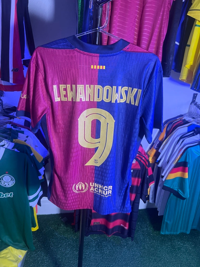 Camisa Barcelona I Travis Scott 24/25 - Versão Jogador|#09 Lewandowski | FutMantos