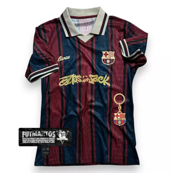 Camisa Barcelona Ed Especial - Cactus Jack Trevis Scott - Versão jogador