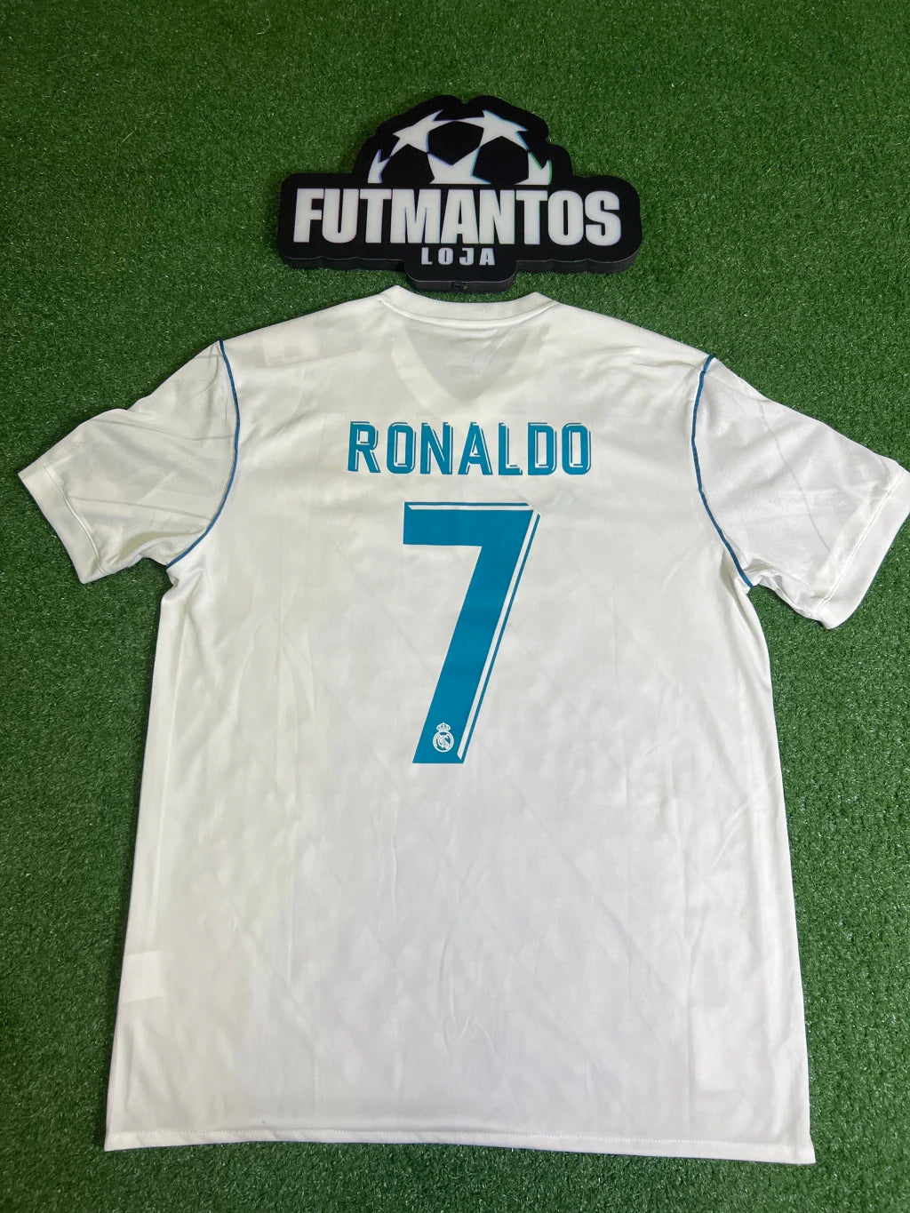Camisa Real Madrid I 17/18 - Retrô - Ronaldo #7 | FutMantos