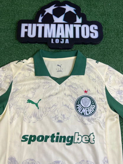 Camisa Palmeiras SportingBet Bege torcedor 25/26 | FutMantos