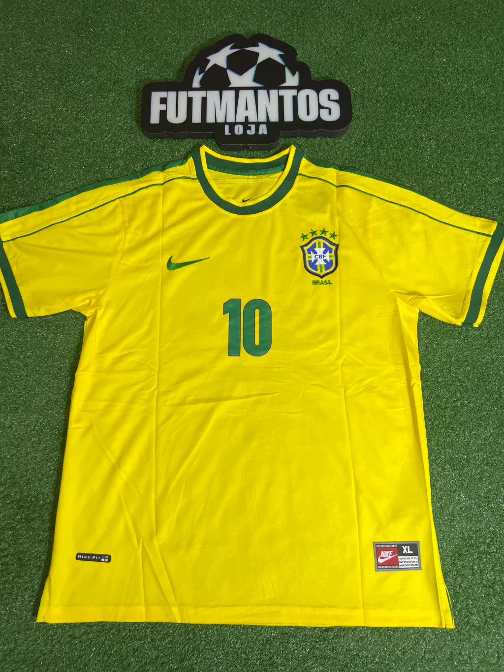 Camisa Brasil 1998 - Rivaldo #10 | FutMantos
