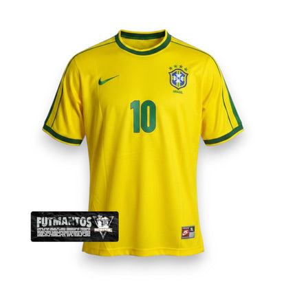 Camisa Brasil 1998 - Rivaldo #10 | FutMantos