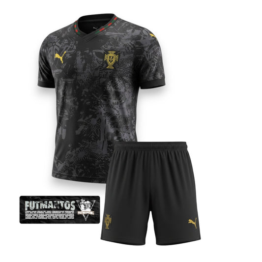 Kit Infantil Portugal 26/27-Preto | FutMantos