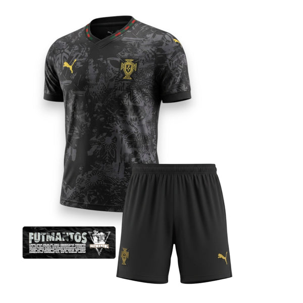 Kit Infantil Portugal 26/27-Preto | FutMantos