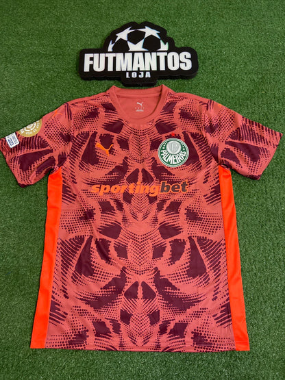 Camisa Palmeiras SportingBet Vermelha Goleiro 25/26 | FutMantos
