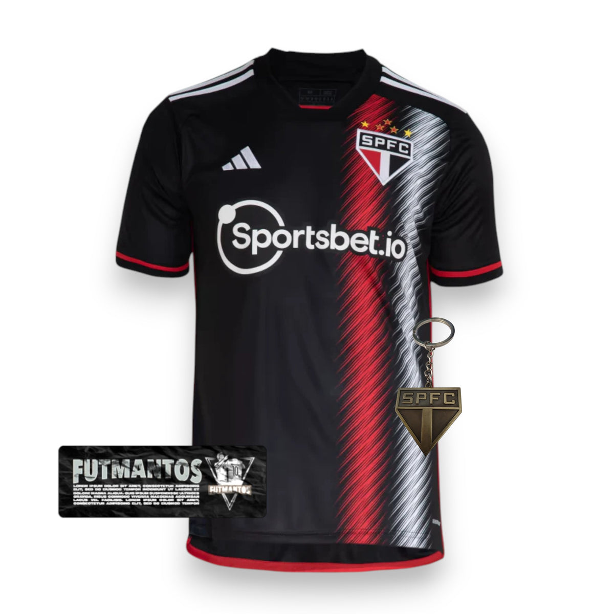 Camisa São Paulo III 23/24 Adidas - Preta | Futmantos