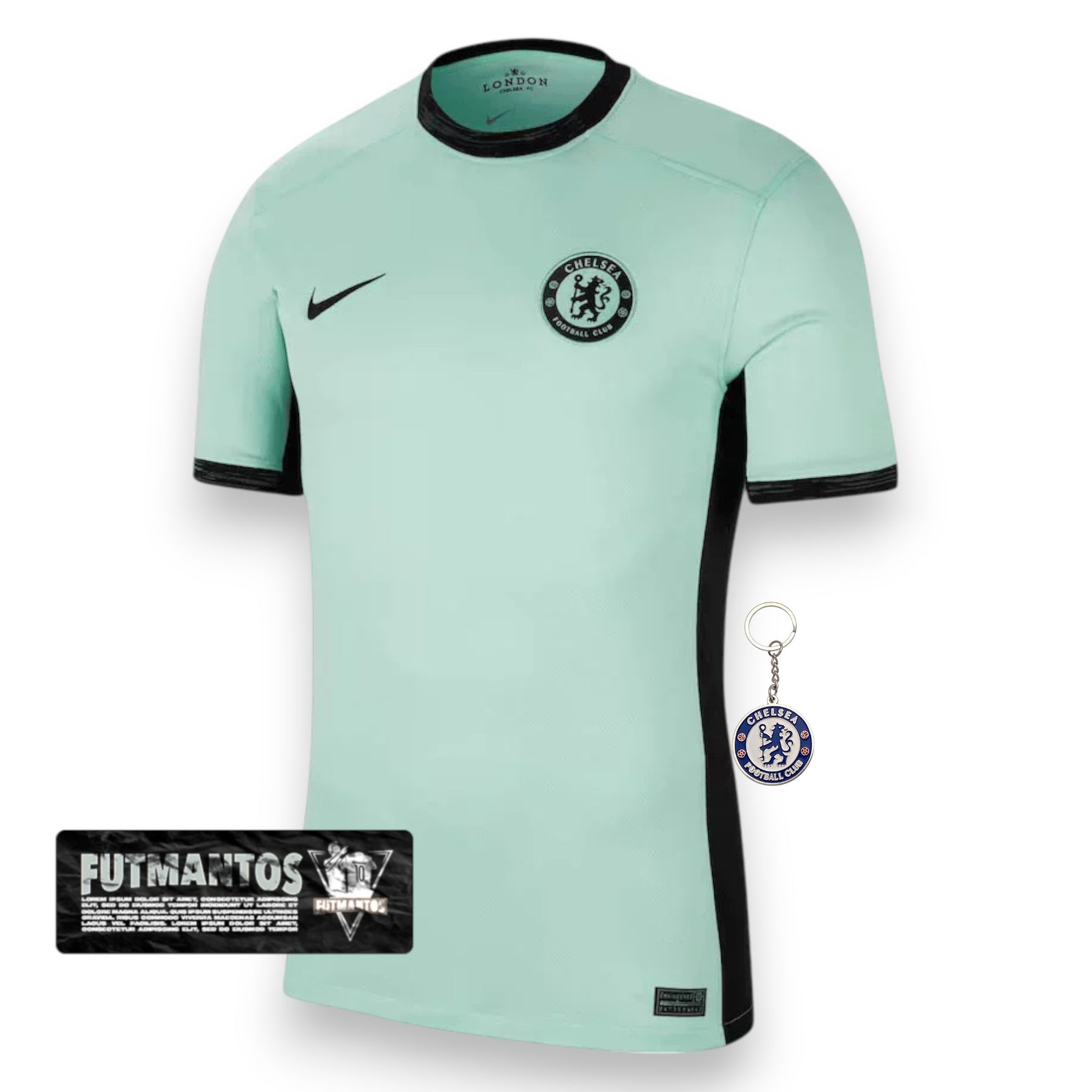 Camisa Chelsea I 23/24 Nike - Verde Água  | Futmantos