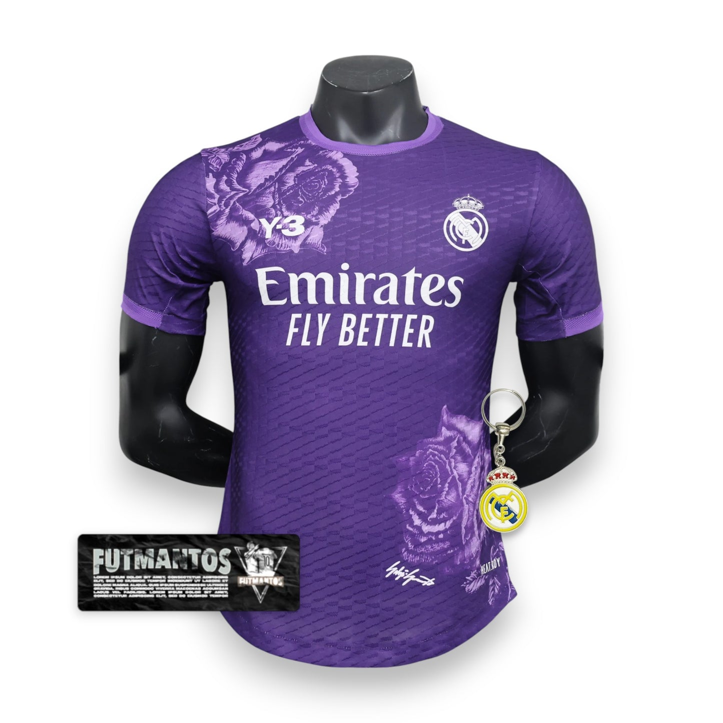 Camisa Real Madrid y3 roxa 24/25 - Jogador | Futmantos