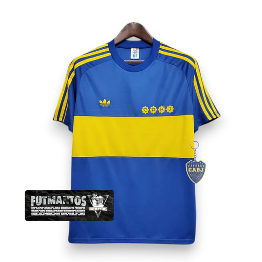 Camisa Boca Juniors Retrô 1981 Azul e Amarela - | Futmantos