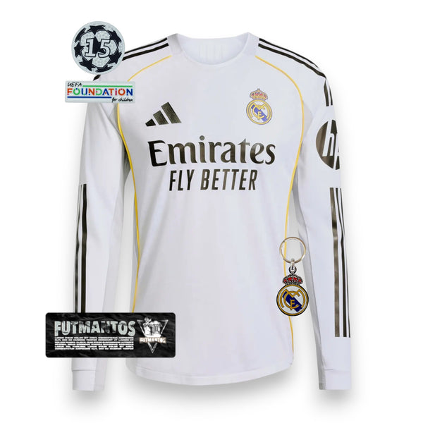 Camisa Real Madrid 25/26 - Manga longa | Futmantos
