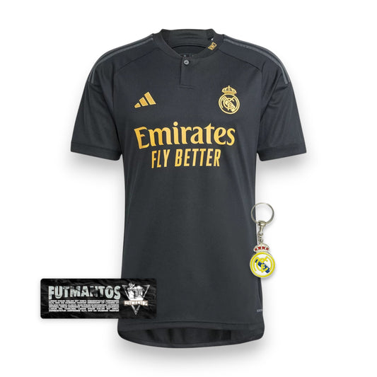 Camisa Real Madrid III 23/24 - Preta | Futmantos