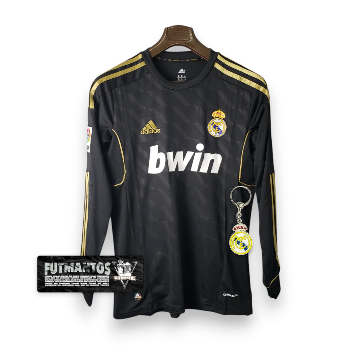 Camisa Manga Longa Real Madrid 2012 - Preto | Futmantos