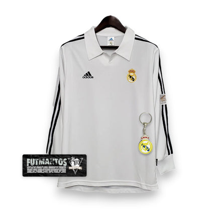 Camisa Manga Longa Real Madrid 2002 - Branco | Futmantos
