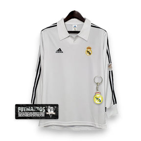 Camisa Manga Longa Real Madrid 2002 - Branco | Futmantos