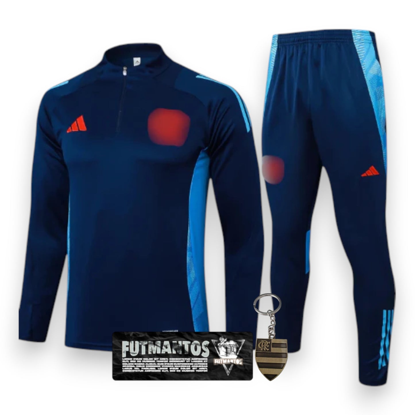 Conjunto Agasalho Treino CRF 25/26 - Azul Escuro | Futmantos