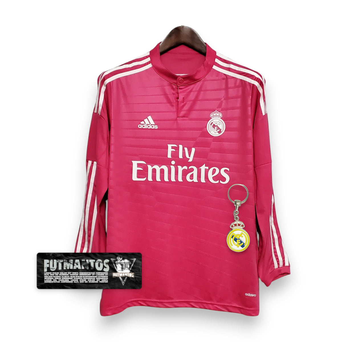 Camisa Manga Longa Real Madrid II 14/15 Adidas - Rosa | Futmantos