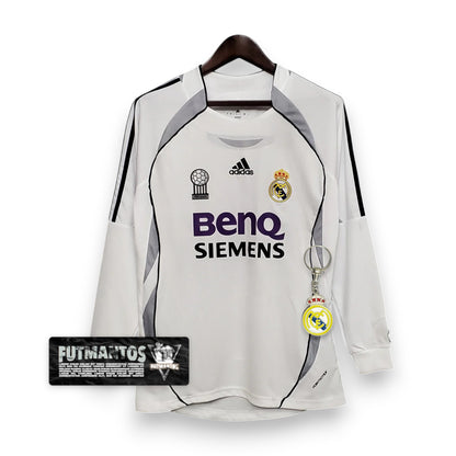 Camisa Manga Longa Real Madrid 06/07 - Branco | Futmantos