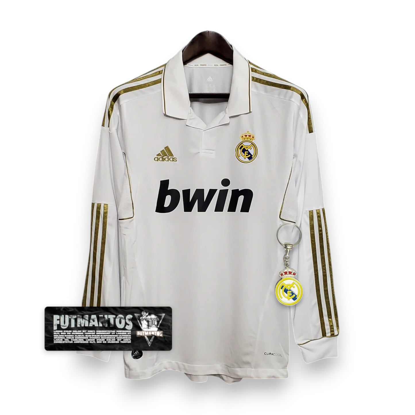 Camisa Manga Longa Real Madrid 11/12 - Branco | Futmantos