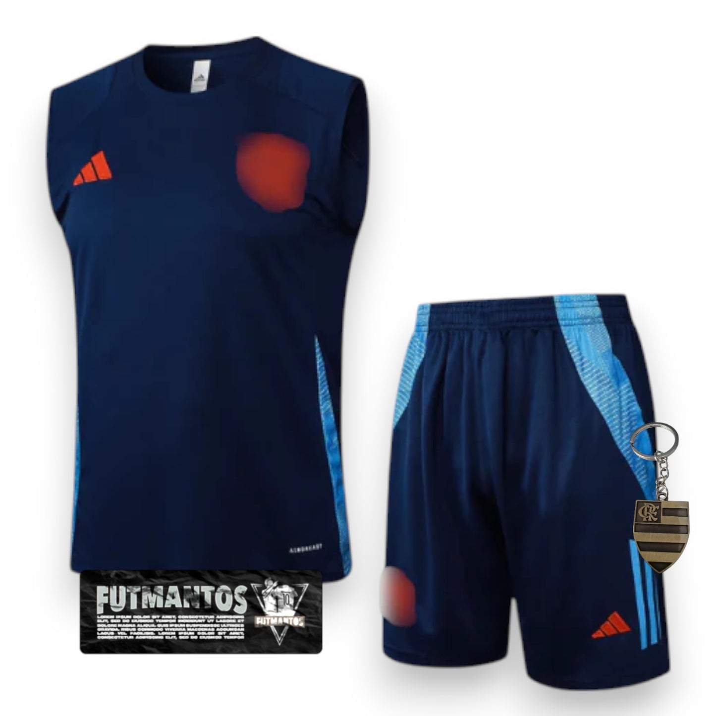 Conjunto CRF Comissão Técnica Regata 25/26 - Azul Escuro | Futmantos