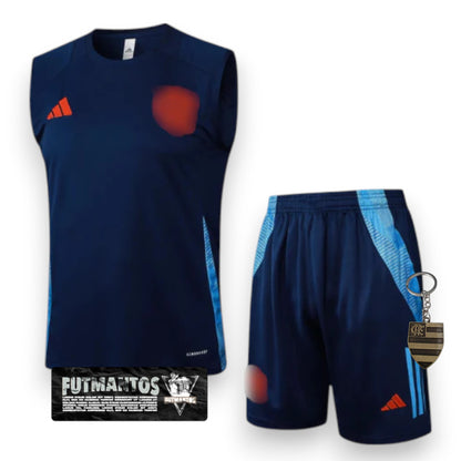 Conjunto CRF Comissão Técnica Regata 25/26 - Azul Escuro | Futmantos