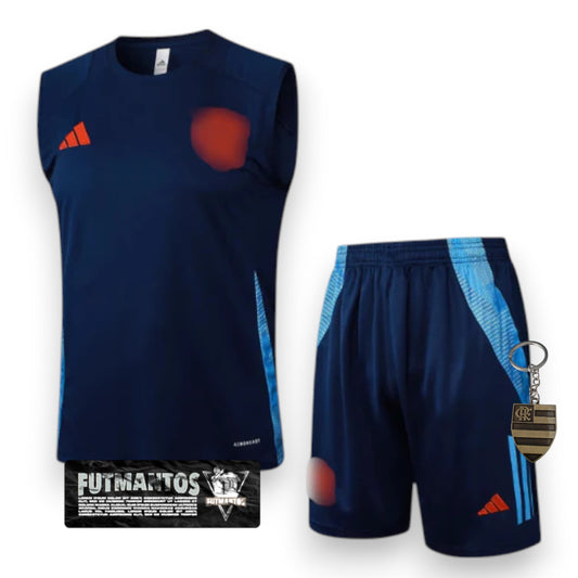 Conjunto CRF Comissão Técnica Regata 25/26 - Azul Escuro | Futmantos
