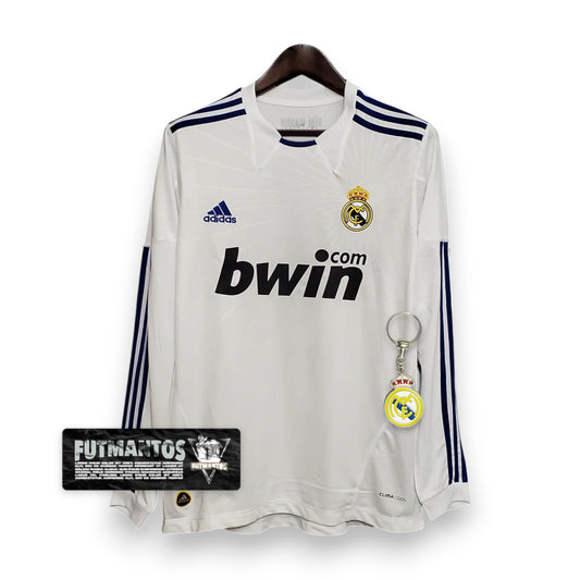 Camisa Manga Longa Real Madrid 10/11 - Branco | Futmantos