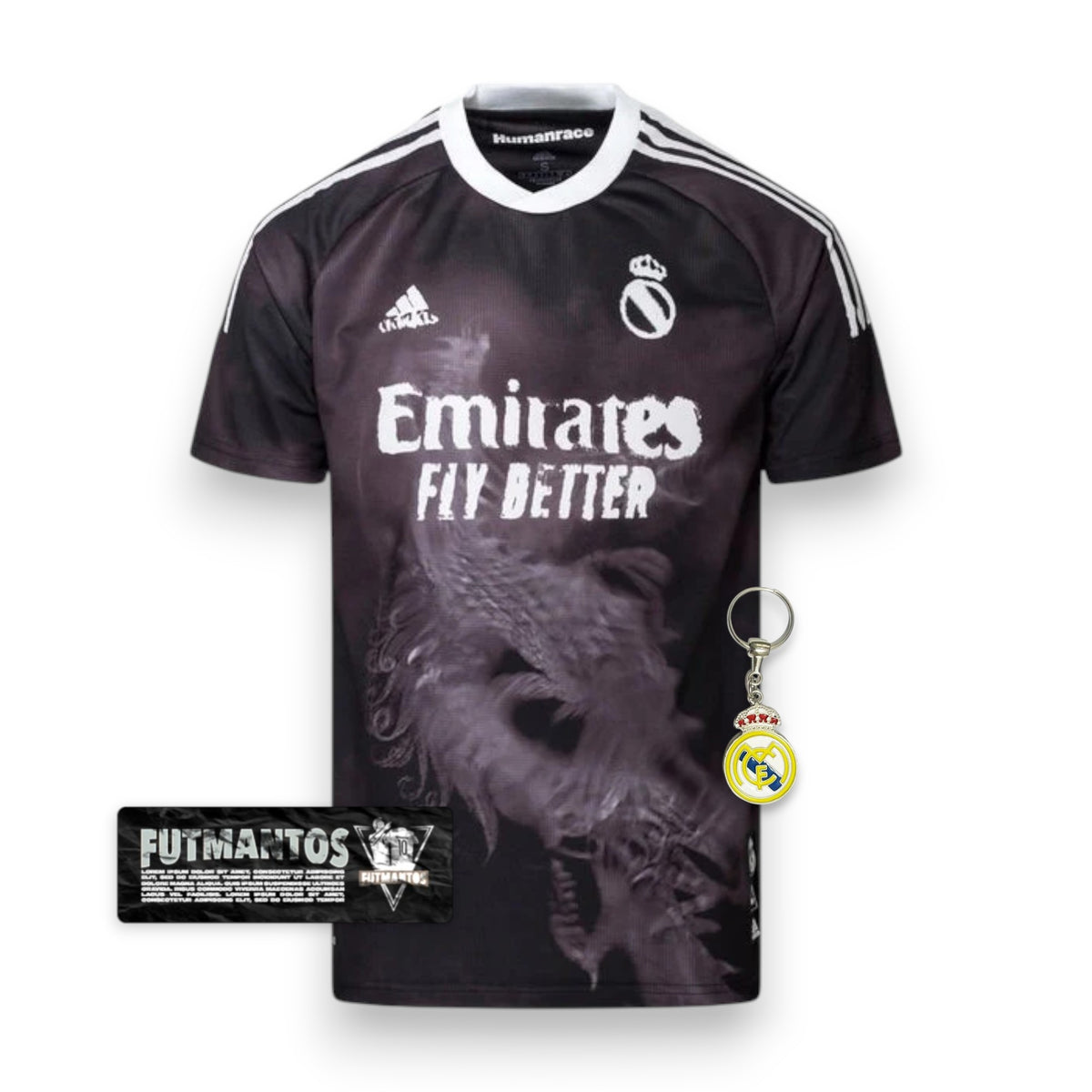 Camisa Real Madrid Humanrace Adidas - Preto | Futmantos