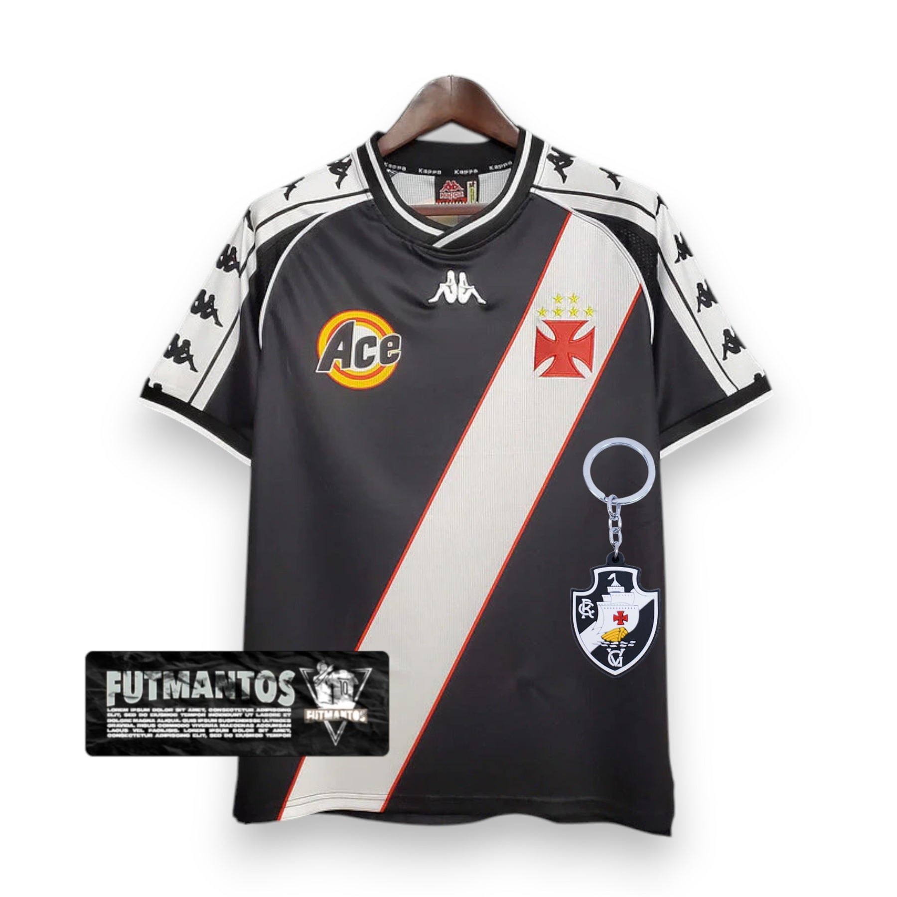 Camisa Vasco Retrô 2000 Preta - Kappa | Futmantos