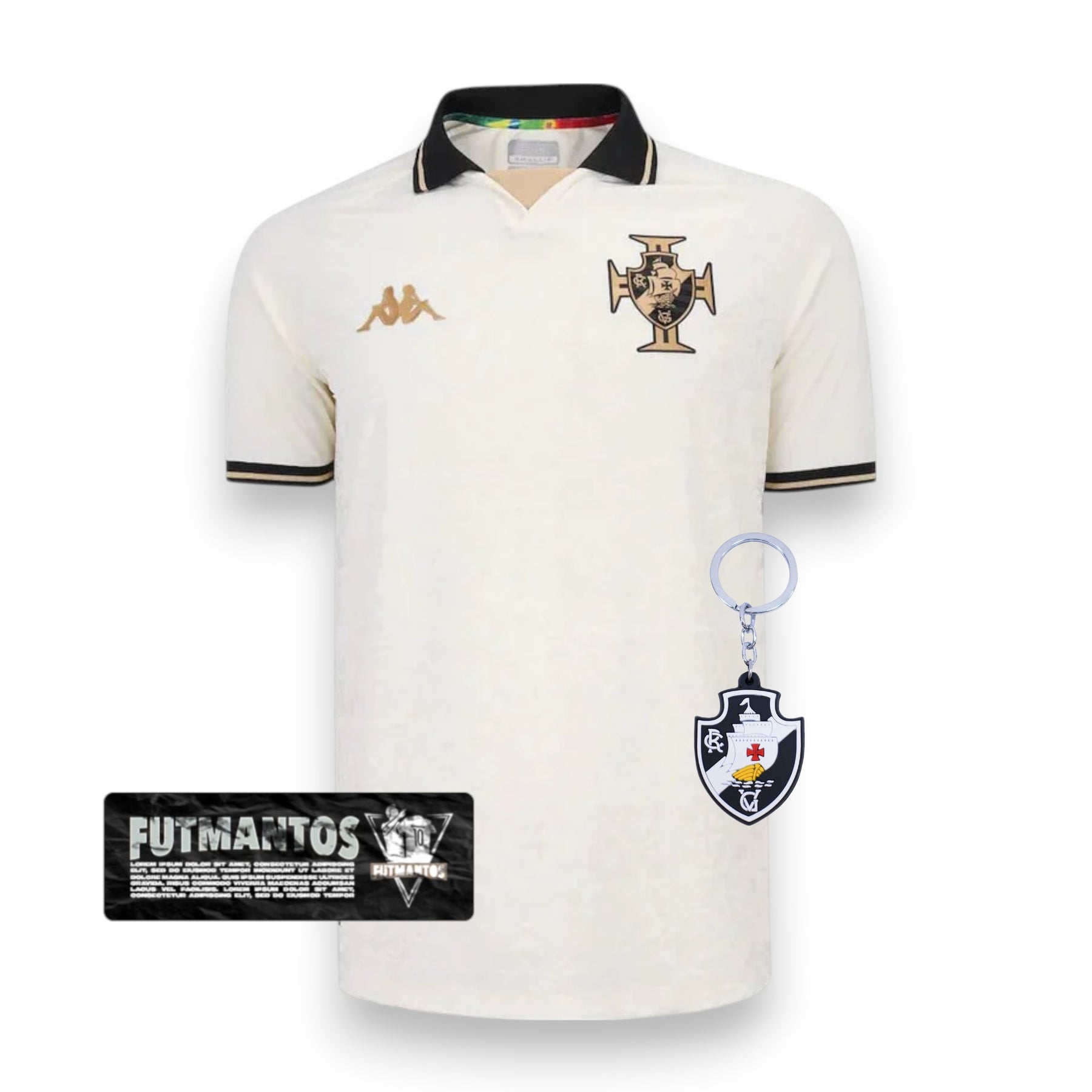Camisa Vasco Feminino III 23/24 Kappa - Off White | Futmantos