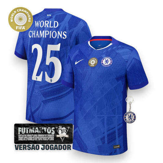Camisa Chelsea l 25/26 Campeão Super Mundial Versão Jogador | Futmantos