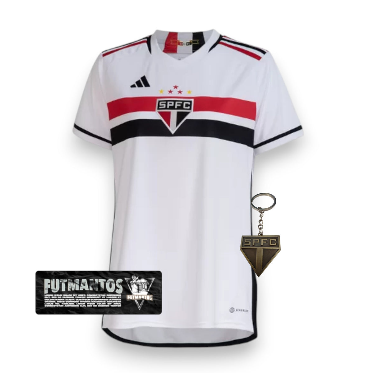Camisa Feminina São Paulo I 23/24 Adidas - Branco | Futmantos