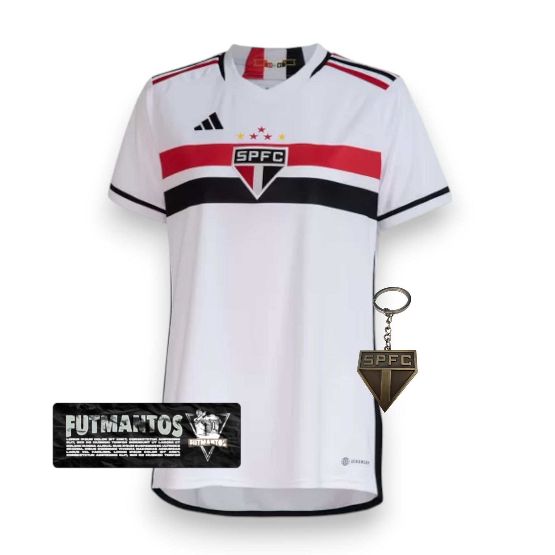 Camisa Feminina São Paulo I 23/24 Adidas - Branco | Futmantos