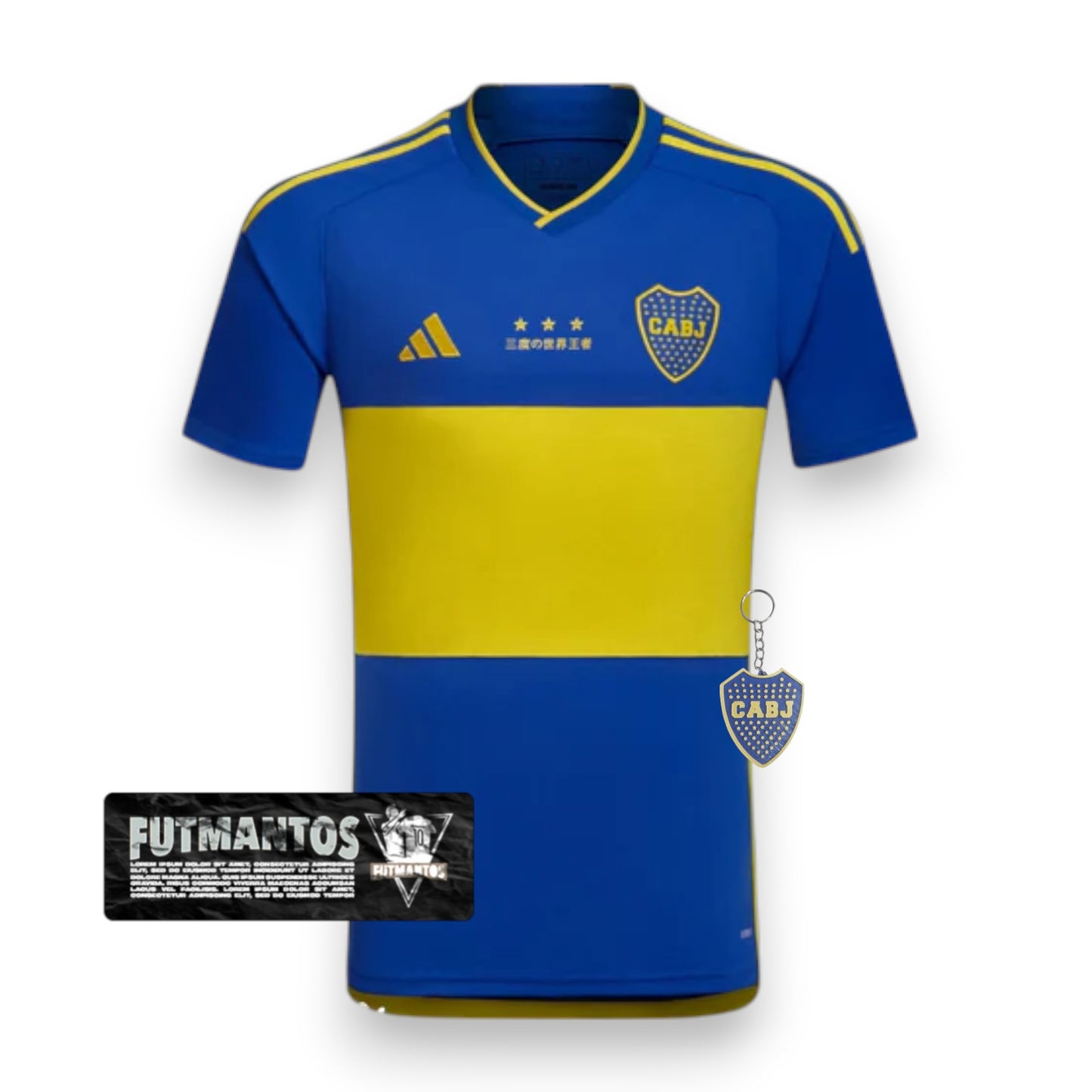 Camisa Boca Juniors - 23/24 - Azul/Amarelo - Ed. Aniversário | Futmantos