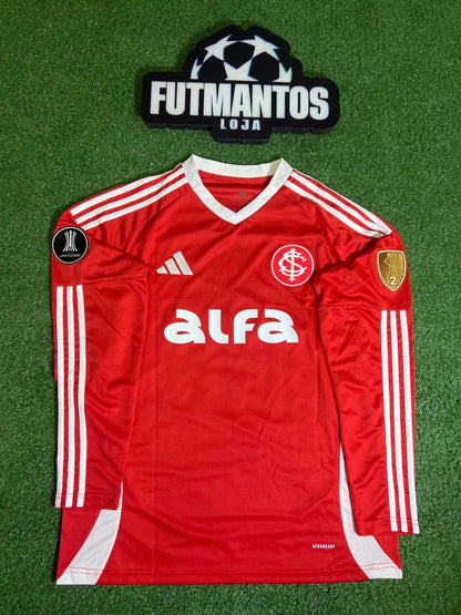 Manga Longa Internacional 25/26 - Patch Libertadores A. PATRICK #10 | FutMantos