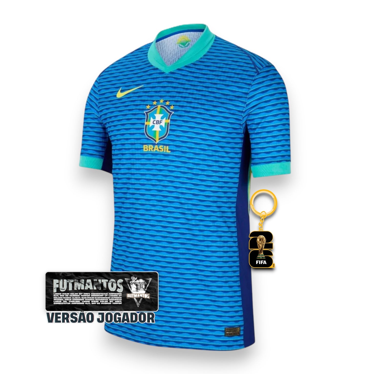 Camisa Brasil azul II - 24/25 - Versão Jogador