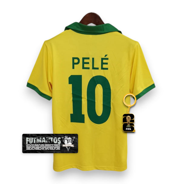 Camisa Brasil 1957 - Lendária Pelé #10 | Futmantos